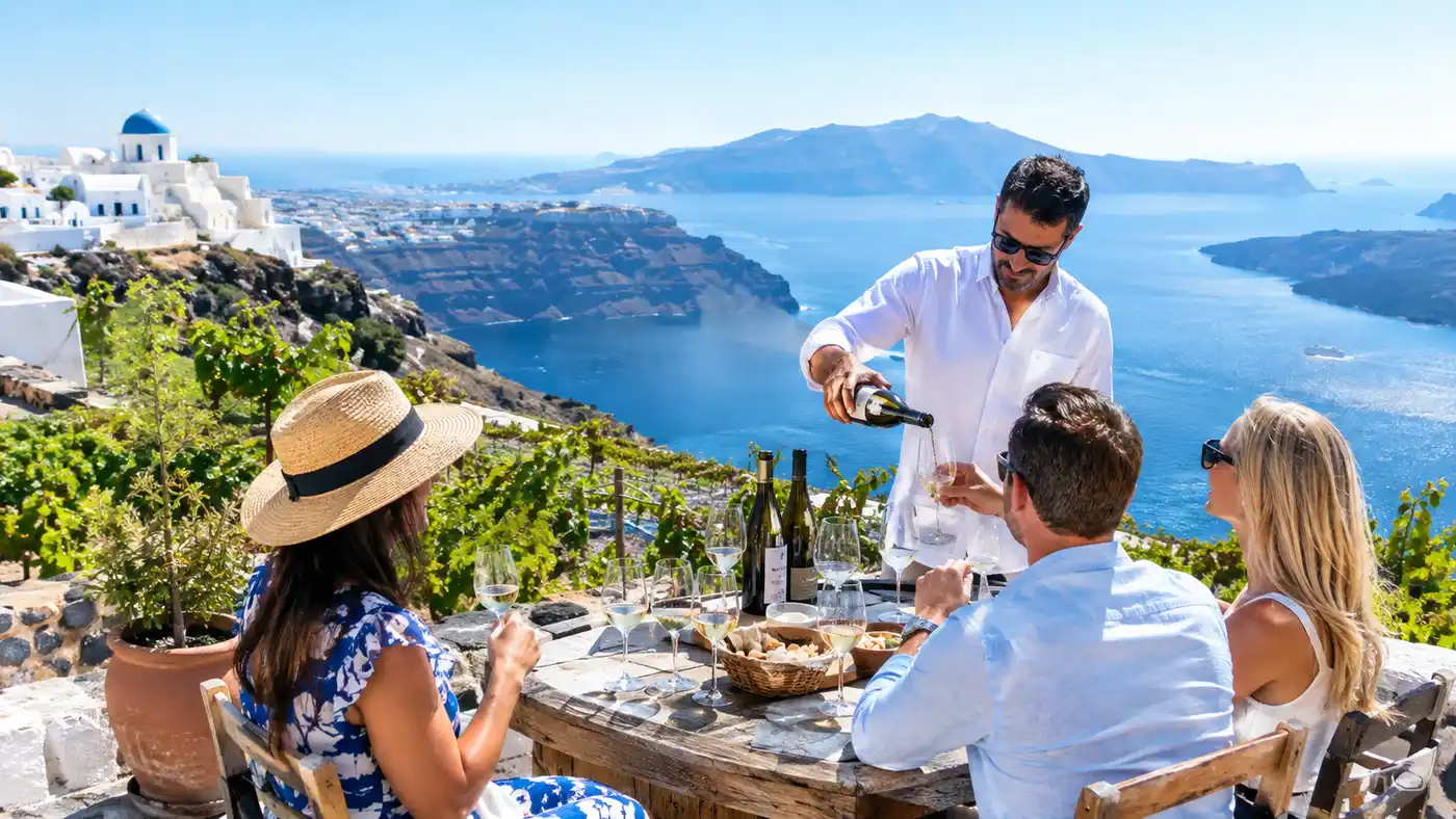 Beste Weingüter und Weinberge in Santorini