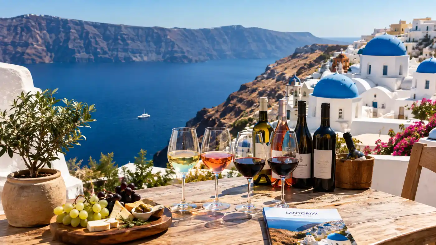 Santorini-Weinführer: Sorten und lokale Reben
